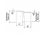 491107160125 Złączka polietylenowa redukcyjna do zgrzewania SDR 11 Plasson, 160–125 mm