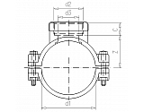 7050012 Opaska do nawiercania rurociągów PP 50mm x 1/2" GW