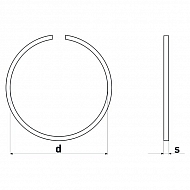 SP72 Pierścień osadczy rozprężny 72 mm