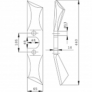 64392601 Nóż SSG337 prawy, oryginał