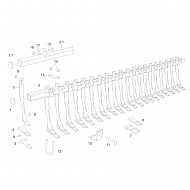 4514041KR Zgarniak 180x75x40mm pasuje do Vaderstad