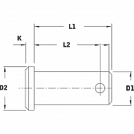 GAP6 Trzpień 6x18