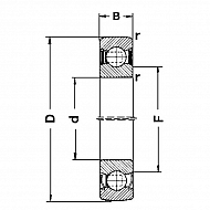 210NPPB Łożysko kulkowe 210 NPPB 50x90x20 mm