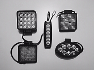 6-LED lampa robocza, halogen 18W, 1370 Lm, 9-32V, 6 LED Promocja