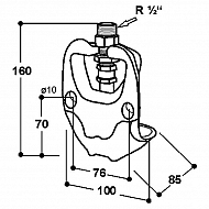 SU1000149 Poidło miskowe dla trzody model 149