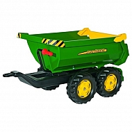 R12216 Zabawka przyczepa dwuosiowa John Deere, do ciągnika z napędem na pedały