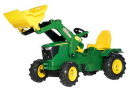 R61110 Traktor na pedały John Deere 6210R z ładowaczem i kołami pompowanymi rollyFarmtrac Rolly Toys