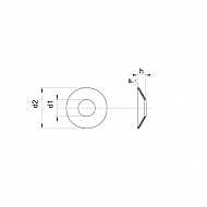 GEKSV08DA Sprężyna talerzowa Dacromet Kramp, M8, 18,2 mm