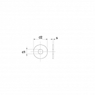 440R6RVSP025 Podkładka M6 stal szlachetna A2, nierdzewna, 22,0 mm