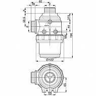 3142062 Filtr ssawny 1 1/2" 100-160 l/min, 32 Mesh