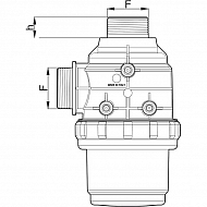 3172173 Filtr ssący gwint zewnętrzny 2 cal 50 mesh 200-260 l/min