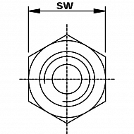 DNN04RVS Złączka dwuwkrętna, nypel 1/4"x1/4" NPT V2A, 1/4x1/4, nierdzewna 