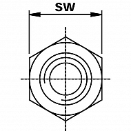 DNB04 Złączka dwuwkrętna 1/4 BSP, 1/4x1/4, 1/4"x1/4" BSP