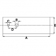 FGP405560 Ostrze noża a170mm (prawoobrotowy)