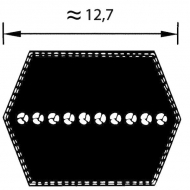 FGP011436 Pasek napędu noży, dwustronny AA85 12,7x2214 mm