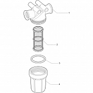 3240T023 Filtr przepływowy gwint wewnętrzny 1/2" 50 mesh 55 l/min Arag