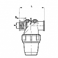 3240T023 Filtr przepływowy gwint wewnętrzny 1/2" 50 mesh 55 l/min Arag  3240T.023