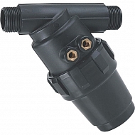 323023 Filtr skośny gwint zewnętrzny 1/2" 50 mesh NIEBIESKI