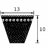AVX13685 Pas klinowy uzębiony AVX 13x685 mm