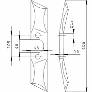 64362901KR Nóż SSG400 prawy