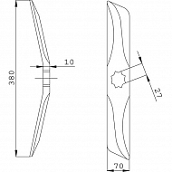 RB701302 Rolkowy nóż obrotowy lewy Sampo