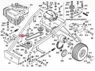 6150172 Koło pasowe silnika 7/8", pasuje do Wolf-Garten, MTD