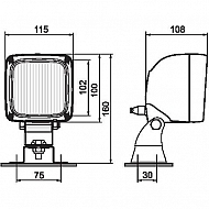 1400630100N Lampa robocza kwadratowa H3