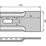 AB020001 Zgarniak 80x139mm Breviglieri