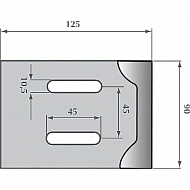 AB038003 Zgarniak 90x125mm Frost