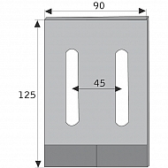 AB038003 Zgarniak 90x125mm Frost