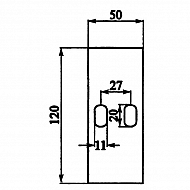 AB150003 Zgarniak 50x120mm Sicma