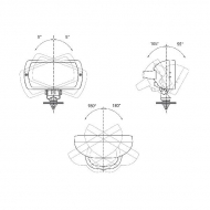 1400630021N Lampa robocza prostokątna