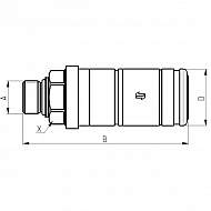 4SRPV0872215FH Szybkozłącze1/2" - M22 x 1,5-15L