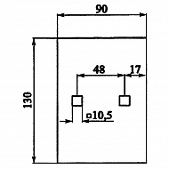 3492001 Zgarniak 90x3x130mm
