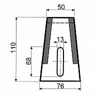 68140011 Zgarniak powlekany