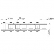 8020K2517 Łańcuch 16B-1, 1", x 17,02 mm K2517
