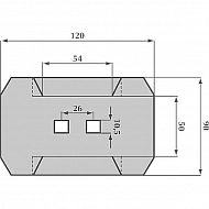 AB140002 Zgarniak 90x120mm Rau