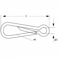 SH100N Spinacz łańcucha, L-100 mm