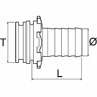 1091310 Tuleja wkładana T3 10 mm