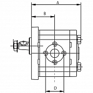 G178940010010N Pompa hydrauliczna podwozia 16+14ccm