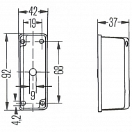 2XS005020001 Lampa obrysowa