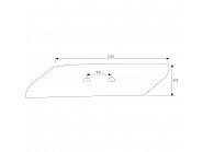 PK801101N Dłuto lemiesza, prawe obracalne PK8 pasujące do V&N, Pöttinger, Kramp