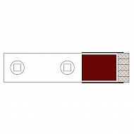 3006CN Dziób redlicy, 70x20x300 mm, z węglikiem spiekanym