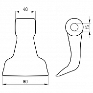 5121221333 Młotek mulczarki, RM33