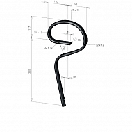 CP43 Palec kultywatora Optiflex prosty