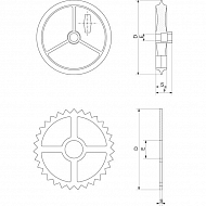 CR20022 Pierścień Cambridge, gładki 610mm