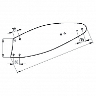 506094594 Skrzydło odkładni, prawe 94594