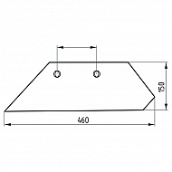 506094600 Lemiesz 16", prawy 94600