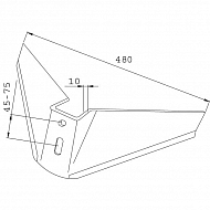 CP4800 Redlica skrzydełkowa 480 mm