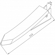 990250 Lemiesz dłutowy 60 mm Evers